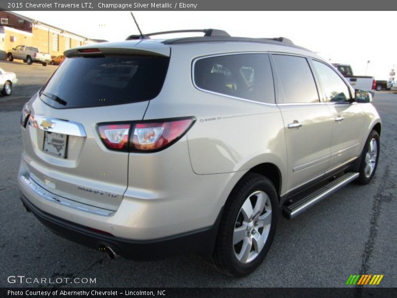 Champagne Silver Metallic / Ebony 2015 Chevrolet Traverse LTZ