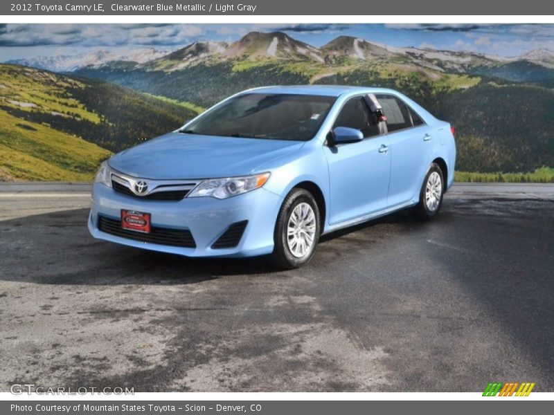 Clearwater Blue Metallic / Light Gray 2012 Toyota Camry LE