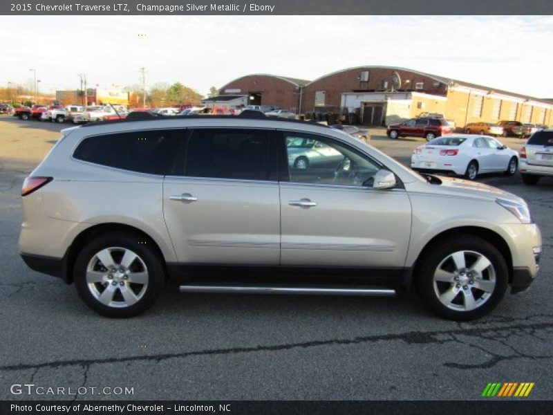 Champagne Silver Metallic / Ebony 2015 Chevrolet Traverse LTZ
