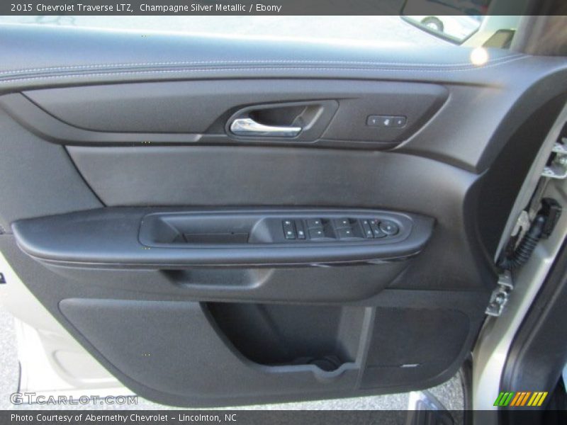 Champagne Silver Metallic / Ebony 2015 Chevrolet Traverse LTZ