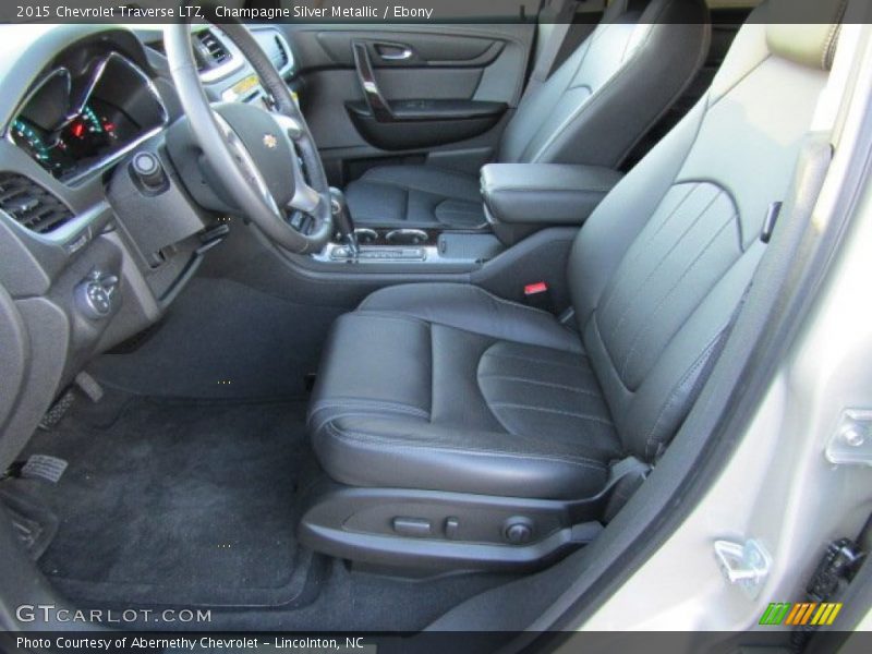 Champagne Silver Metallic / Ebony 2015 Chevrolet Traverse LTZ