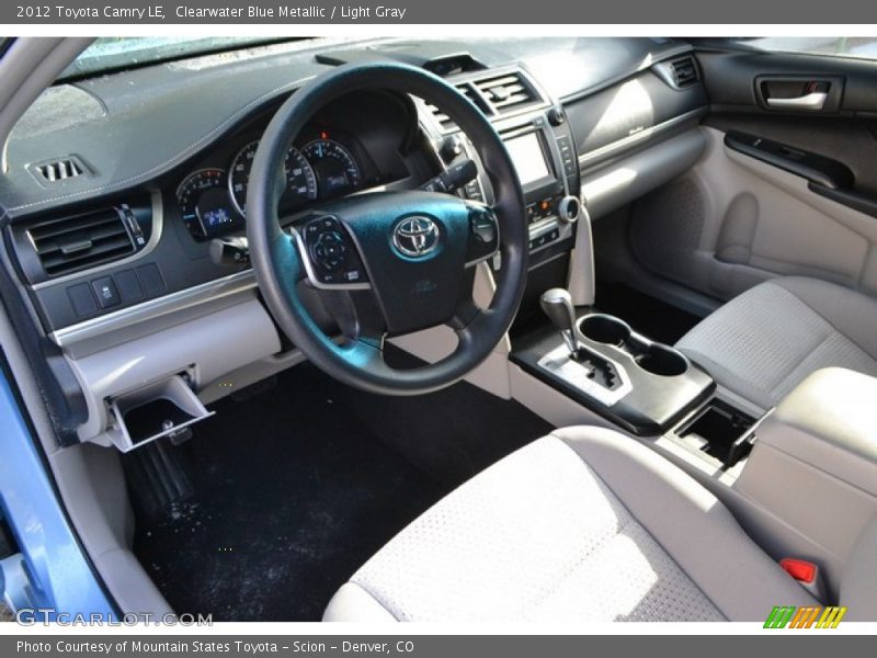 Clearwater Blue Metallic / Light Gray 2012 Toyota Camry LE