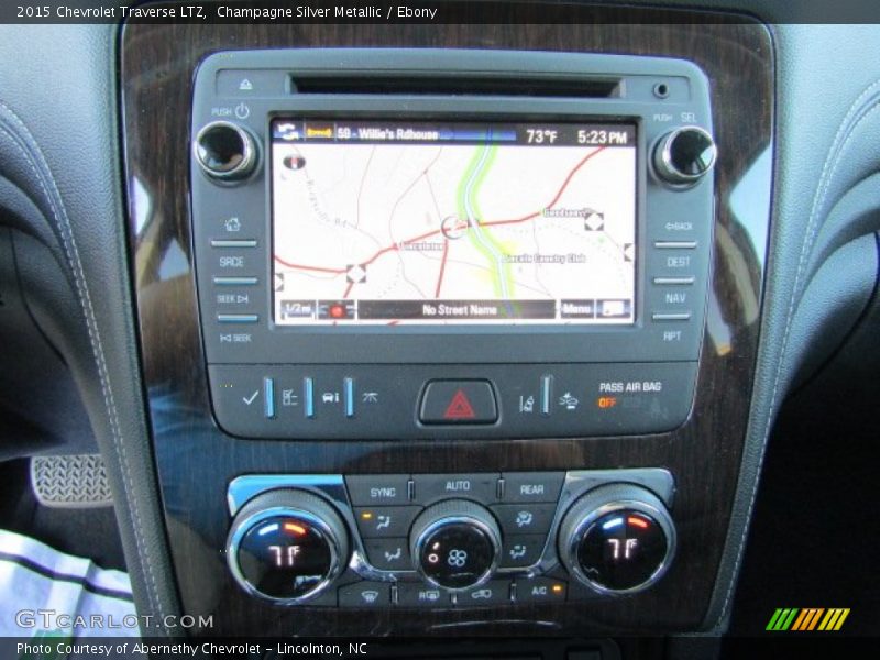 Champagne Silver Metallic / Ebony 2015 Chevrolet Traverse LTZ