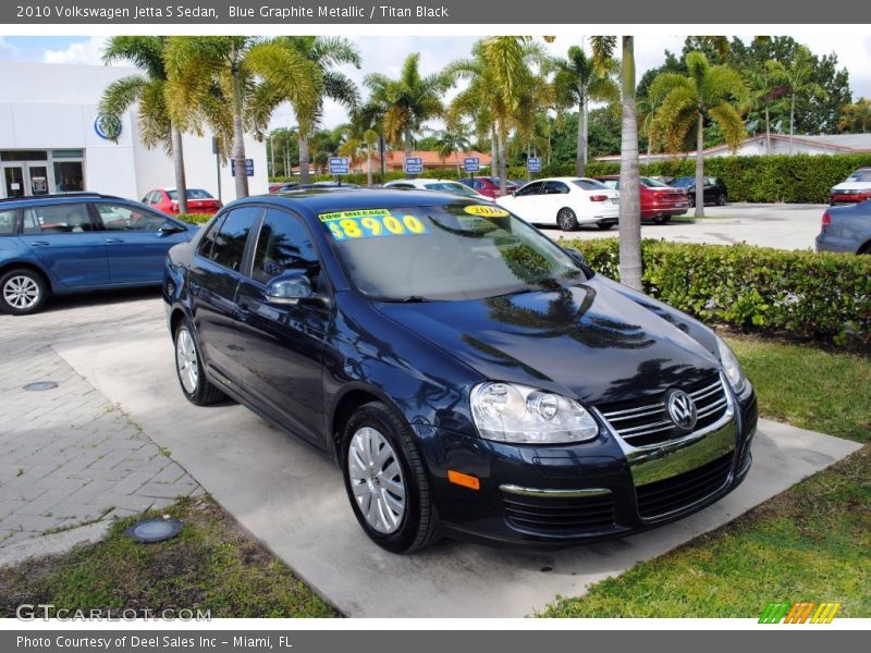 Blue Graphite Metallic / Titan Black 2010 Volkswagen Jetta S Sedan