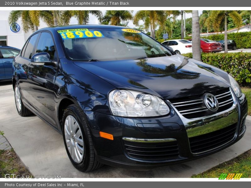 Blue Graphite Metallic / Titan Black 2010 Volkswagen Jetta S Sedan