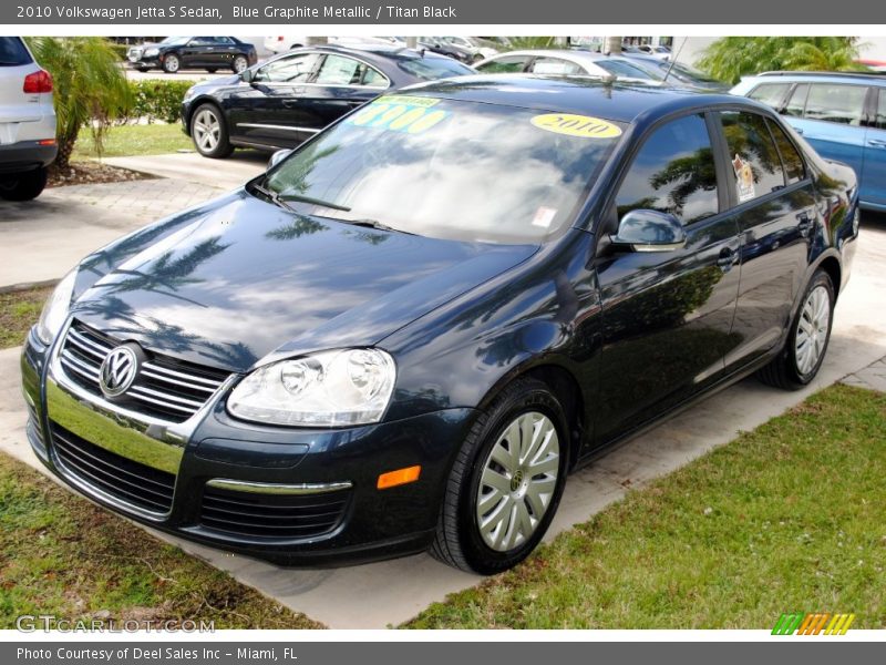 Blue Graphite Metallic / Titan Black 2010 Volkswagen Jetta S Sedan