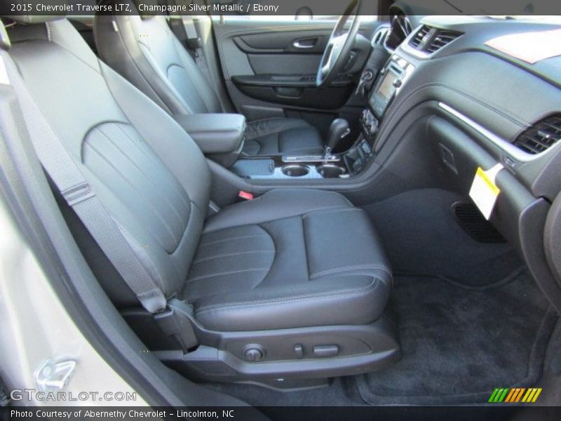 Champagne Silver Metallic / Ebony 2015 Chevrolet Traverse LTZ