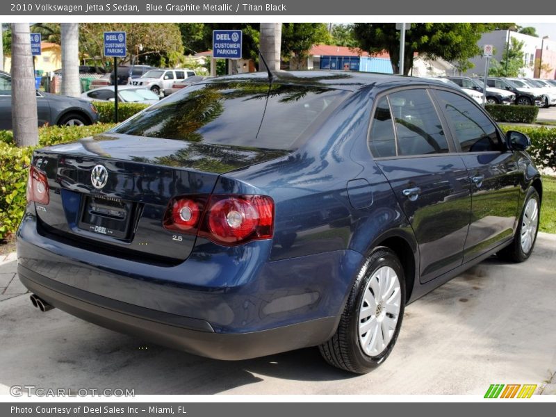 Blue Graphite Metallic / Titan Black 2010 Volkswagen Jetta S Sedan