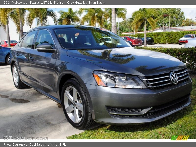 Platinum Gray Metallic / Titan Black 2014 Volkswagen Passat 1.8T SE