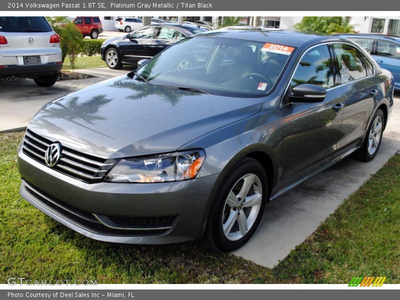 Platinum Gray Metallic / Titan Black 2014 Volkswagen Passat 1.8T SE