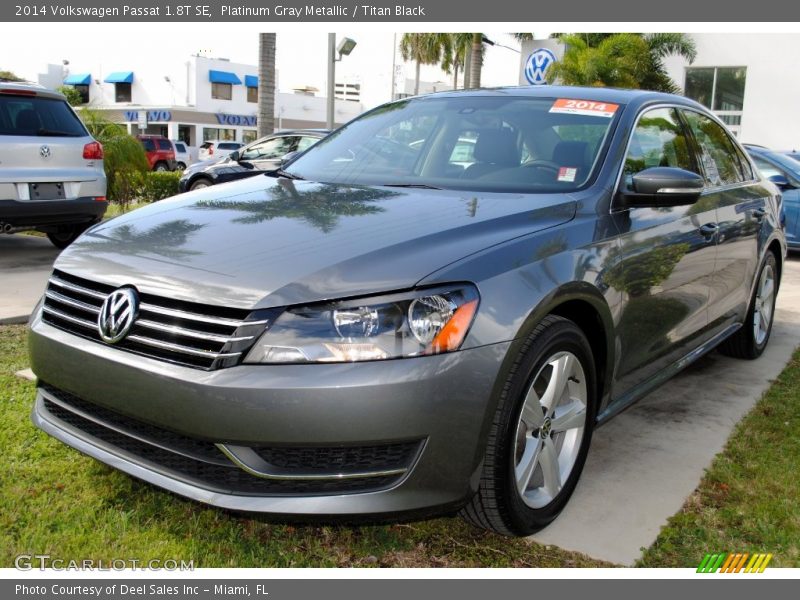 Platinum Gray Metallic / Titan Black 2014 Volkswagen Passat 1.8T SE
