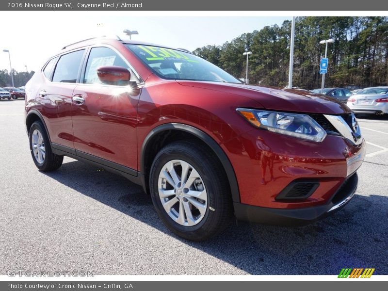 Cayenne Red / Almond 2016 Nissan Rogue SV