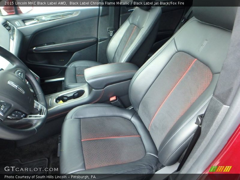 Front Seat of 2015 MKC Black Label AWD