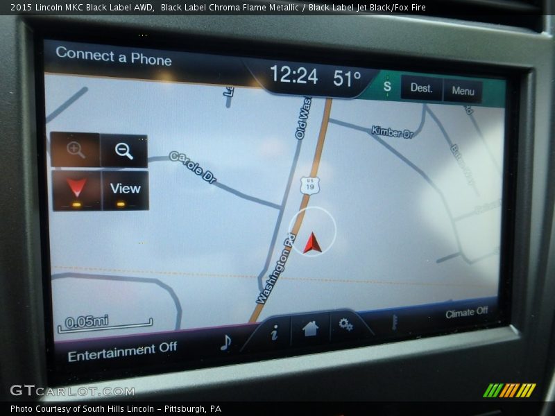 Navigation of 2015 MKC Black Label AWD
