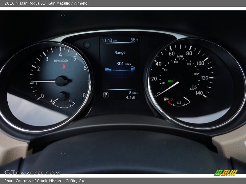 Gun Metallic / Almond 2016 Nissan Rogue SL