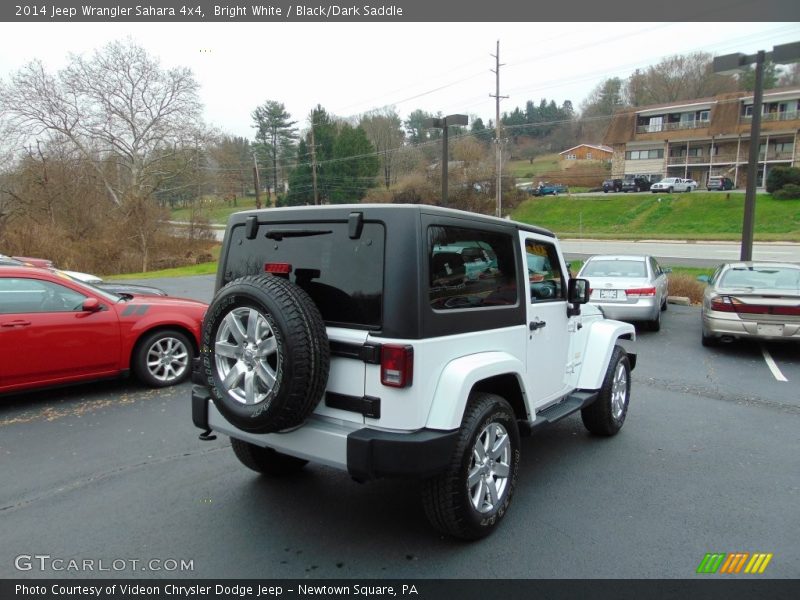 Bright White / Black/Dark Saddle 2014 Jeep Wrangler Sahara 4x4