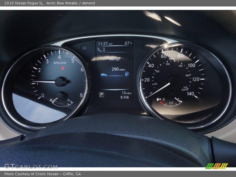 Arctic Blue Metallic / Almond 2016 Nissan Rogue SL