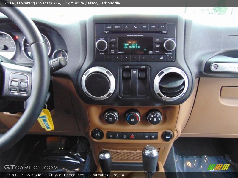 Bright White / Black/Dark Saddle 2014 Jeep Wrangler Sahara 4x4