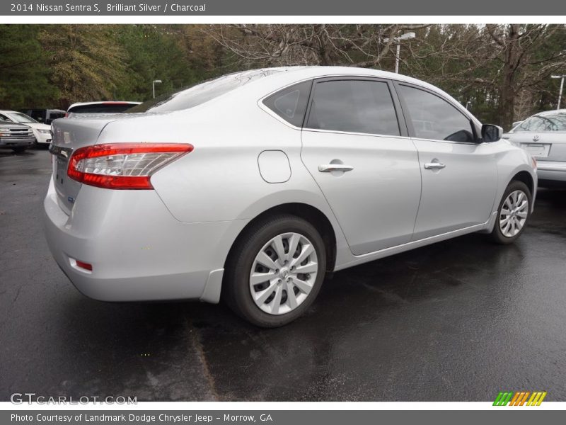 Brilliant Silver / Charcoal 2014 Nissan Sentra S