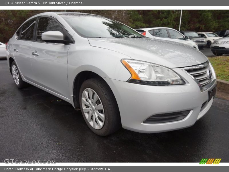 Brilliant Silver / Charcoal 2014 Nissan Sentra S