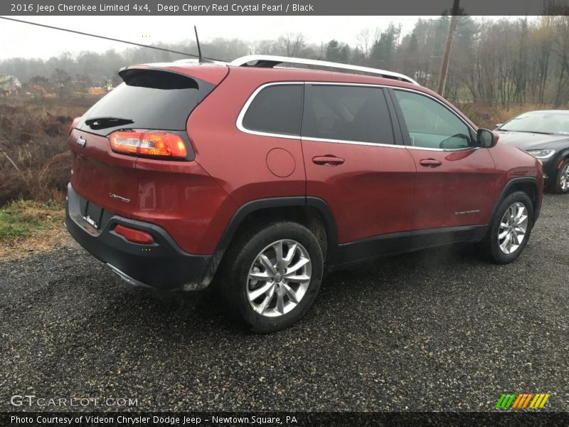 Deep Cherry Red Crystal Pearl / Black 2016 Jeep Cherokee Limited 4x4