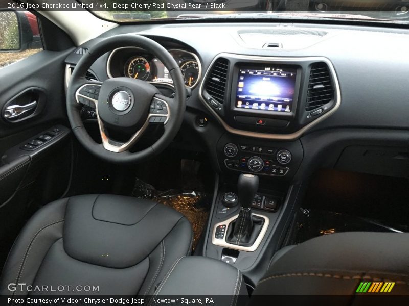Deep Cherry Red Crystal Pearl / Black 2016 Jeep Cherokee Limited 4x4