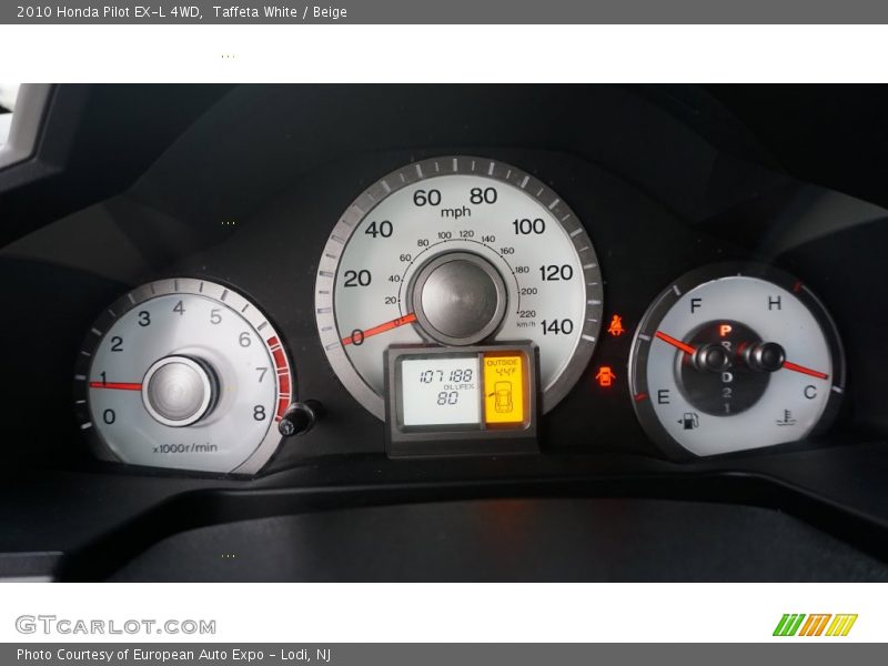 Taffeta White / Beige 2010 Honda Pilot EX-L 4WD