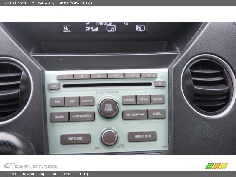 Taffeta White / Beige 2010 Honda Pilot EX-L 4WD