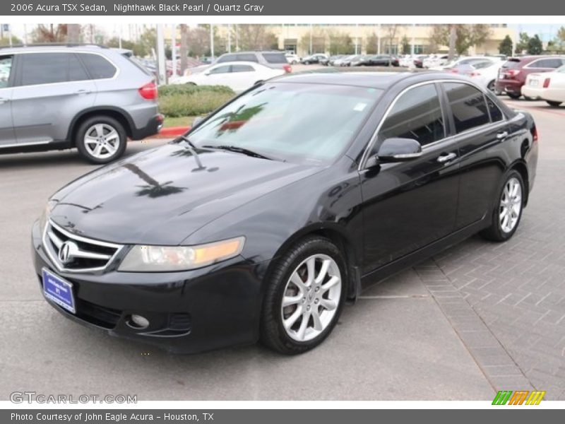 Nighthawk Black Pearl / Quartz Gray 2006 Acura TSX Sedan