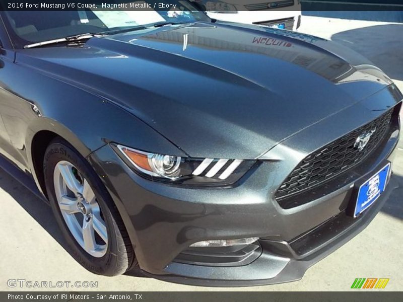 Magnetic Metallic / Ebony 2016 Ford Mustang V6 Coupe