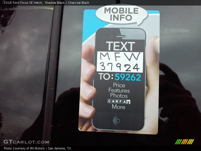 Shadow Black / Charcoal Black 2016 Ford Focus SE Hatch