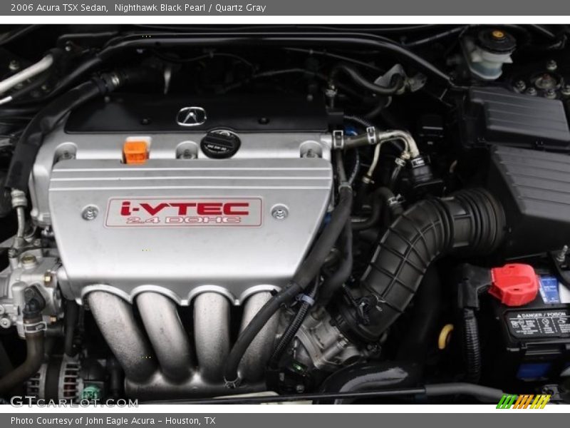 Nighthawk Black Pearl / Quartz Gray 2006 Acura TSX Sedan