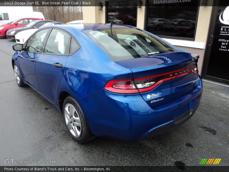 Blue Streak Pearl Coat / Black 2013 Dodge Dart SE