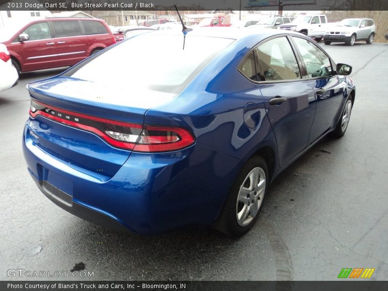 Blue Streak Pearl Coat / Black 2013 Dodge Dart SE