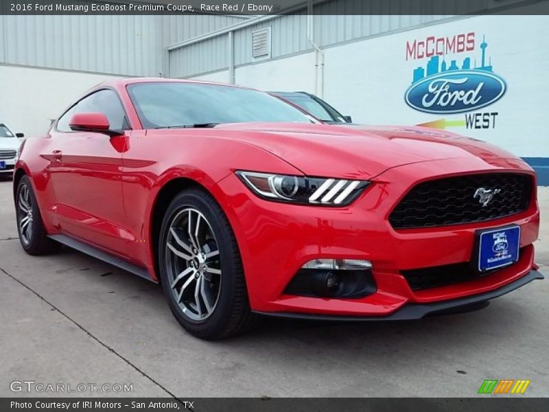 Race Red / Ebony 2016 Ford Mustang EcoBoost Premium Coupe