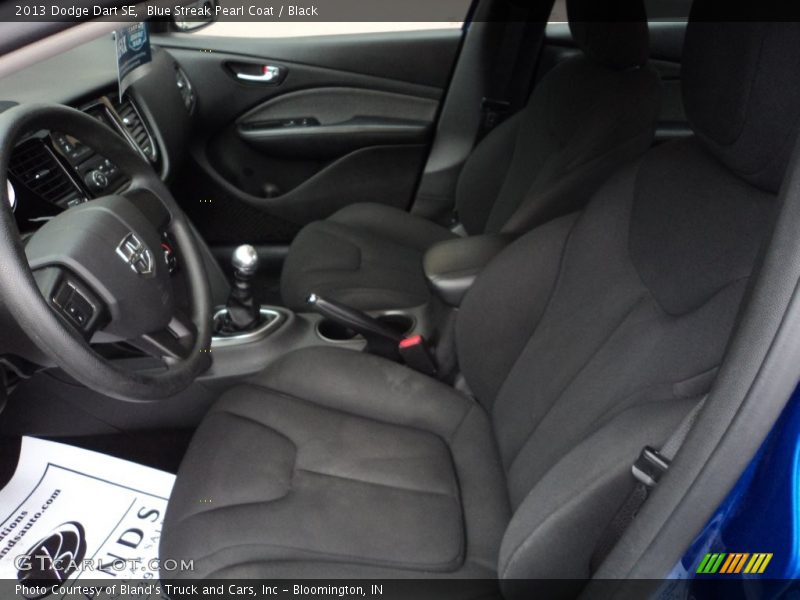 Blue Streak Pearl Coat / Black 2013 Dodge Dart SE