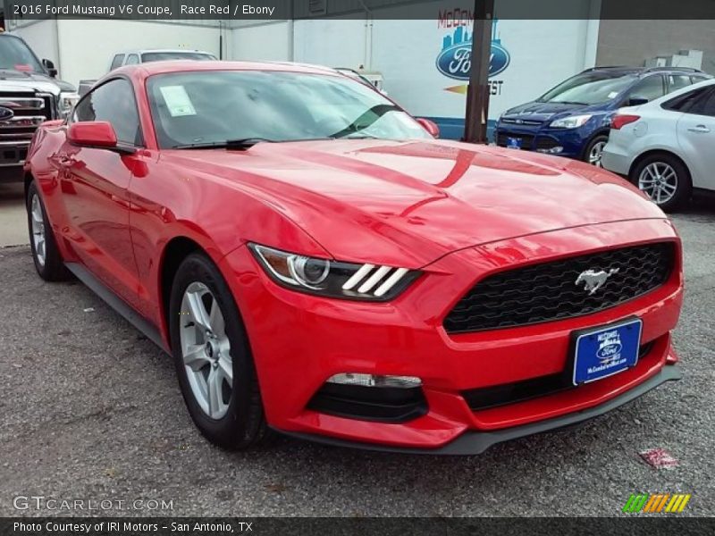 Race Red / Ebony 2016 Ford Mustang V6 Coupe