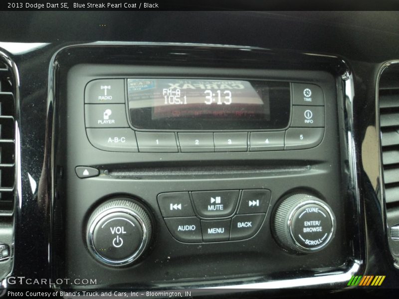 Blue Streak Pearl Coat / Black 2013 Dodge Dart SE