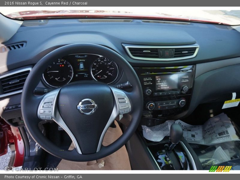 Cayenne Red / Charcoal 2016 Nissan Rogue S