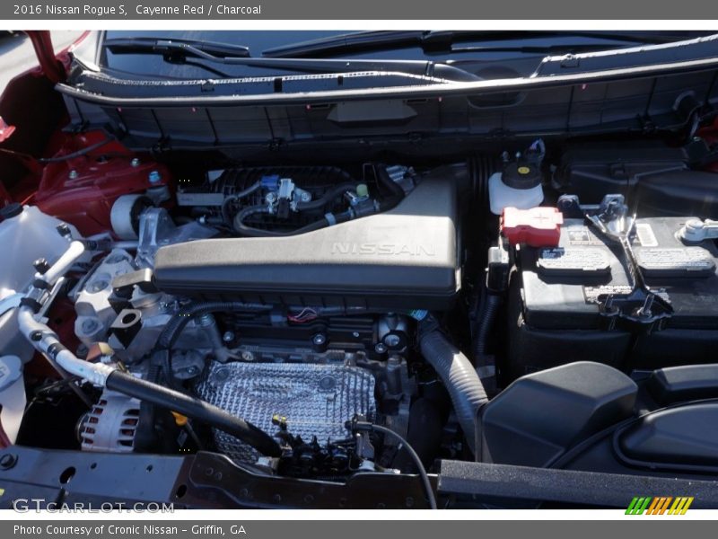Cayenne Red / Charcoal 2016 Nissan Rogue S