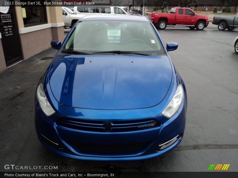 Blue Streak Pearl Coat / Black 2013 Dodge Dart SE