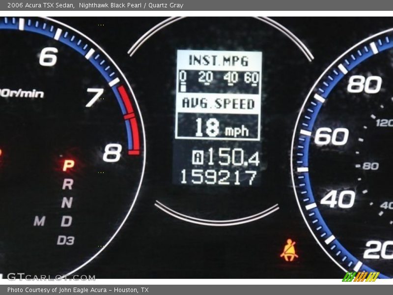 Nighthawk Black Pearl / Quartz Gray 2006 Acura TSX Sedan