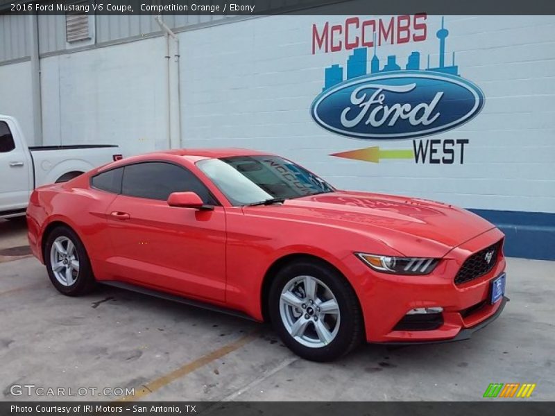 Competition Orange / Ebony 2016 Ford Mustang V6 Coupe