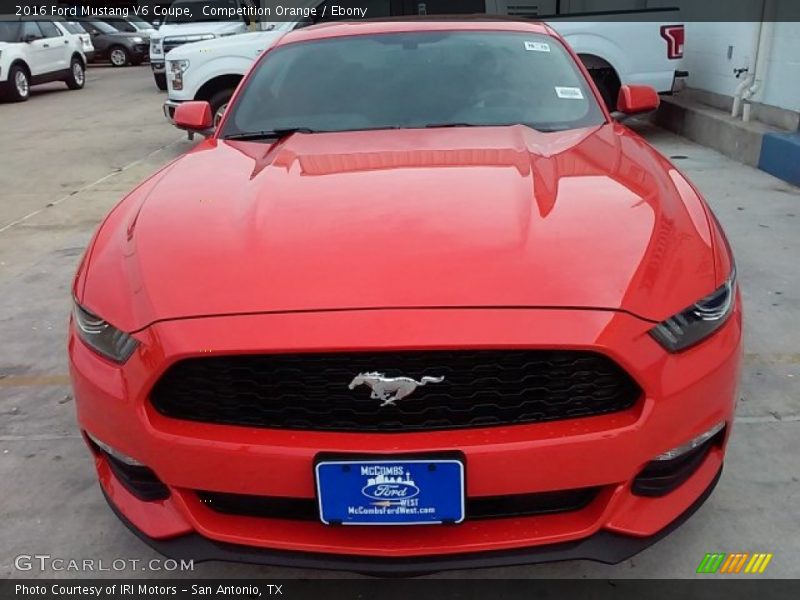 Competition Orange / Ebony 2016 Ford Mustang V6 Coupe