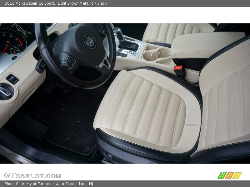 Light Brown Metallic / Black 2010 Volkswagen CC Sport