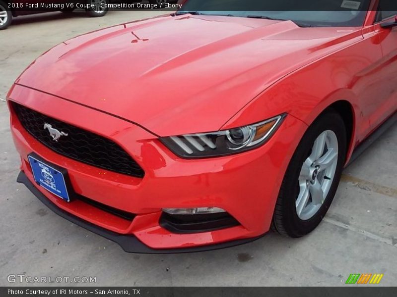 Competition Orange / Ebony 2016 Ford Mustang V6 Coupe