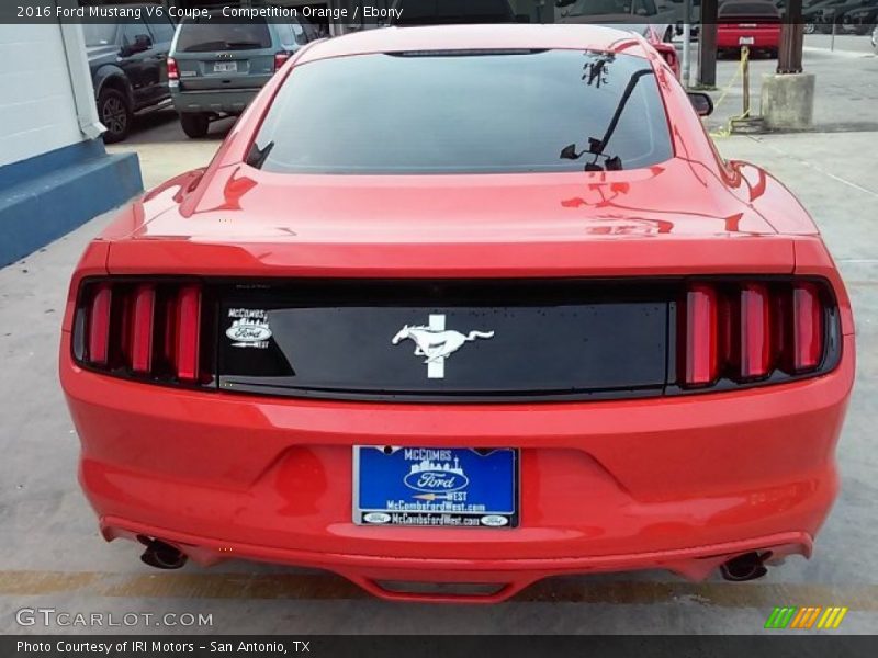 Competition Orange / Ebony 2016 Ford Mustang V6 Coupe