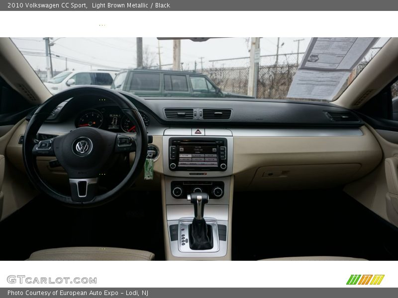 Light Brown Metallic / Black 2010 Volkswagen CC Sport