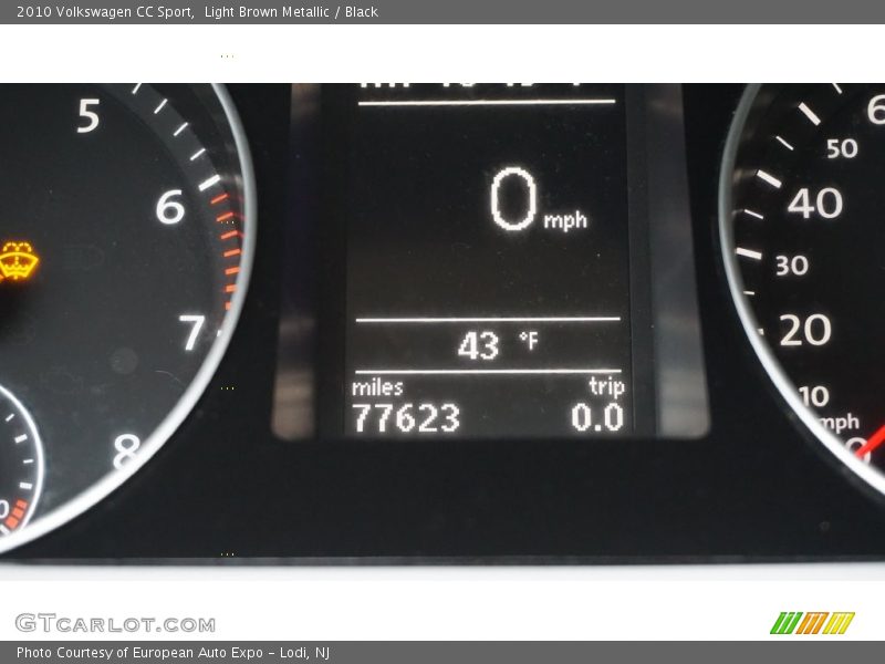 Light Brown Metallic / Black 2010 Volkswagen CC Sport