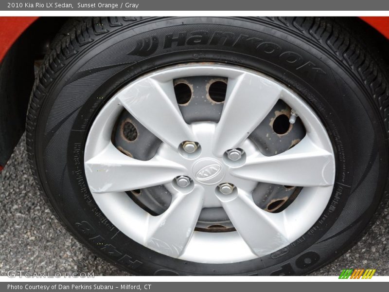 Sunset Orange / Gray 2010 Kia Rio LX Sedan